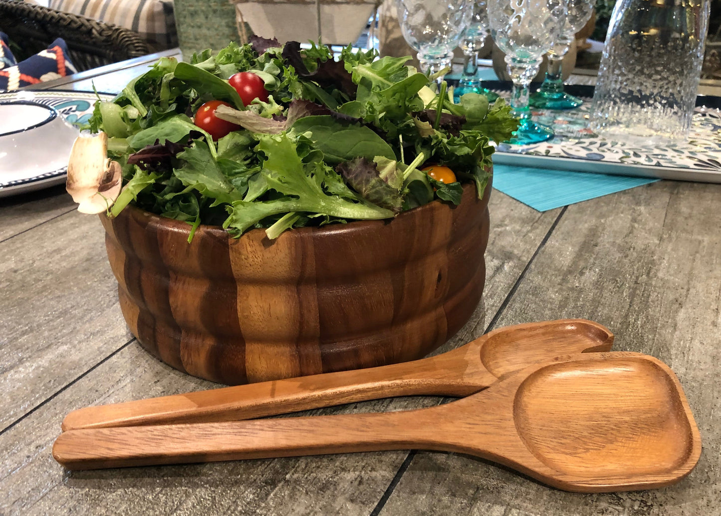 Skagen Large Salad Bowl with Servers