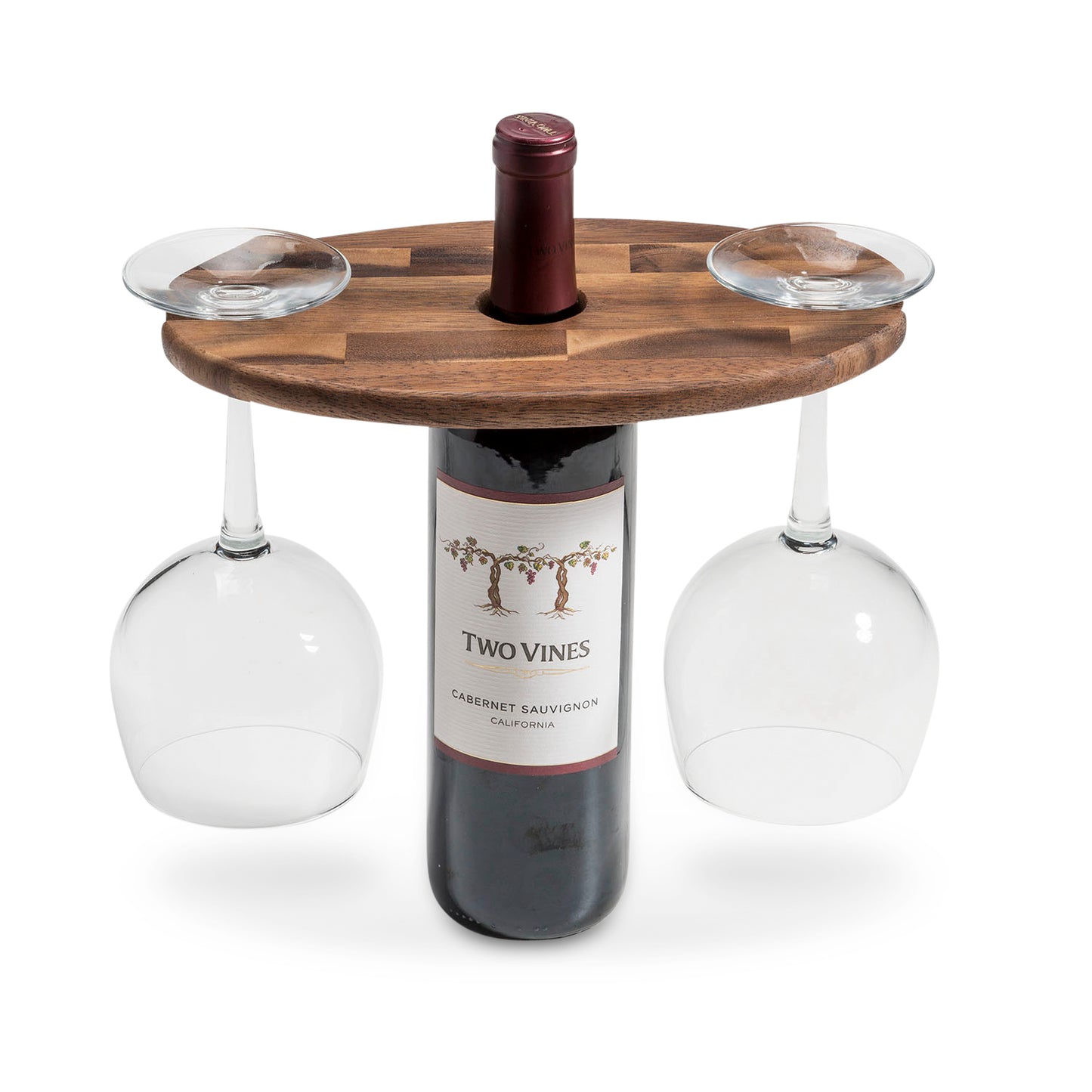 Wine Glass Holder with End Grain