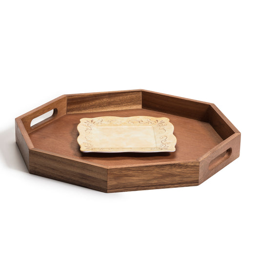 Octagon Serving Tray -17"